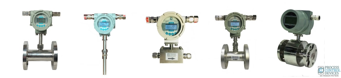 Industrial digital flow meter range