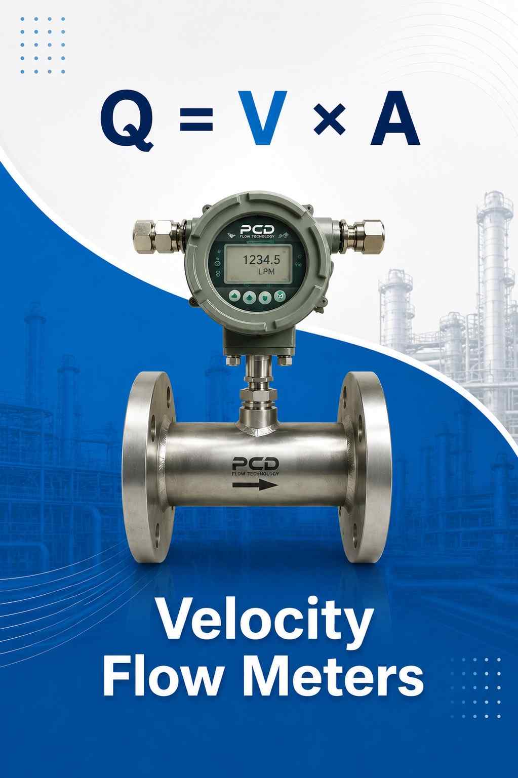 Velocity flow meters