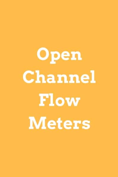 open channel flow meters